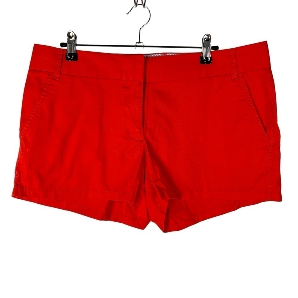 J. Crew Orange Broken In Chino Flat Front Shorts 10